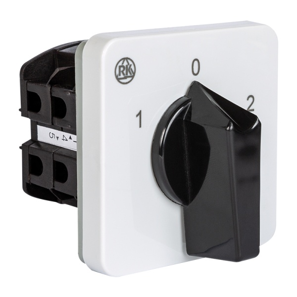 Переключатель BS 16 52 U, 2P, 20A, тип 1-0-2 (60°), 2NO на 1_2, на дверь, фронт IP40