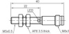 LANBAO LR05AF15DNOY-E1 Индуктивный датчик 1.5 мм, цилиндрический, заподлицо, 10…30 DC, NPN, NO, нерж