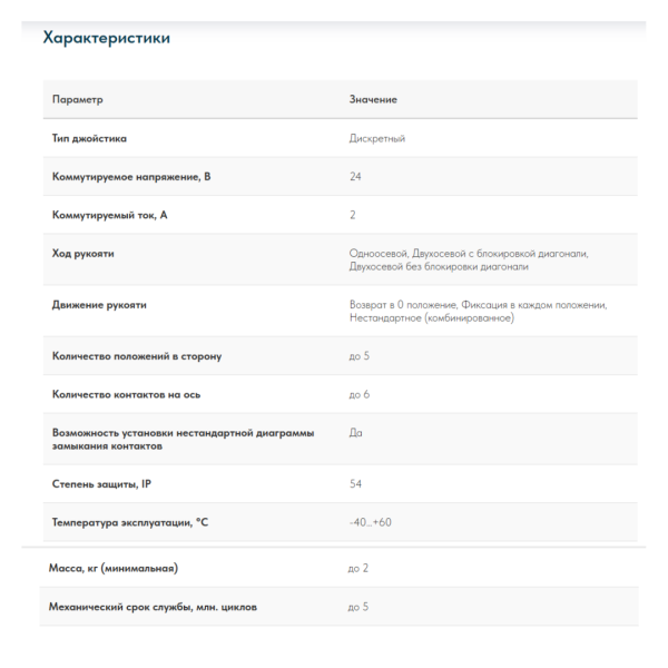 Джойстик промышленный QT-7D LSSINE (QT7D) LSSINE для особо неблагоприятных условий эксплуатации