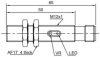 LANBAO PR12-BC15DPO-E2 оптический датчик M12 PNP NO Sn=150мм (D-тип) разъем М12