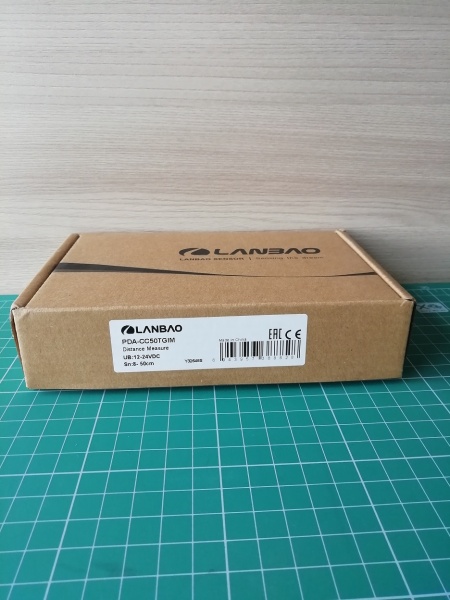 LANBAO PDA-CC50TGIM лазерный датчик расстояния 4-20мА, 80-500мм, кабель 2м