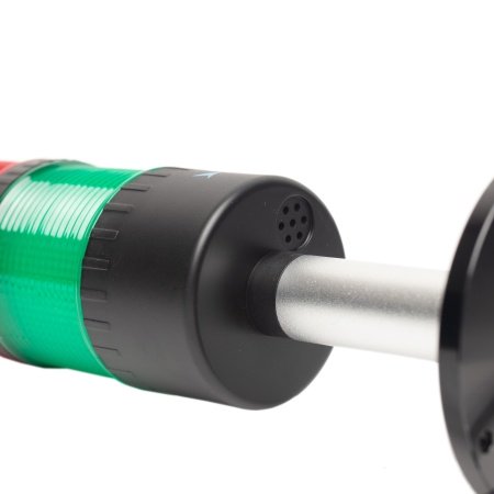 RAVENTEK PVO2-2220F-RG световая колонна ?64мм с зуммером 2 цвета RG прямое основание IP65 220AC