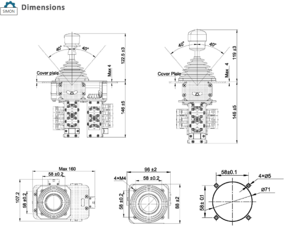 Промышленный джойстик QT3S LSSINE
