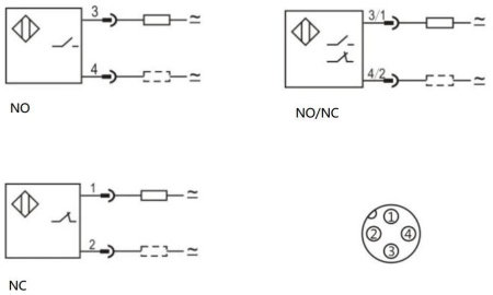 LANBAO LR30XCN15SBO-E2 индуктивный датчик M30х73мм 2-х проводный NO Sn=15мм разъем M12
