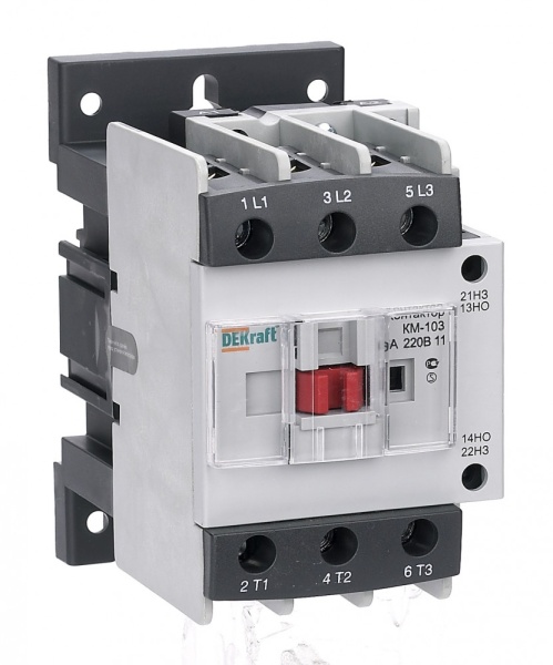 Контактор 65А 36В АС3 1НО+1НЗ КМ-103 Dekraft