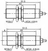 LANBAO LR18XBF05DPCW индуктивный датчик M18 PNP NС Sn=5мм кабель 2м, -25....120°C