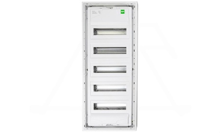 Щит настенный MSF 5x12M (60M), N/PE 2x(2x25+20x16mm2+19x10mm2), мет. дверь, белый RAL9016, 853x358x100mm, IP30