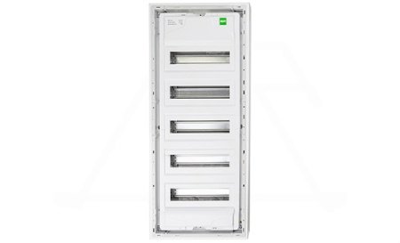 Щит настенный MSF 5x12M (60M), N/PE 2x(2x25+20x16mm2+19x10mm2), мет. дверь, белый RAL9016, 853x358x100mm, IP30