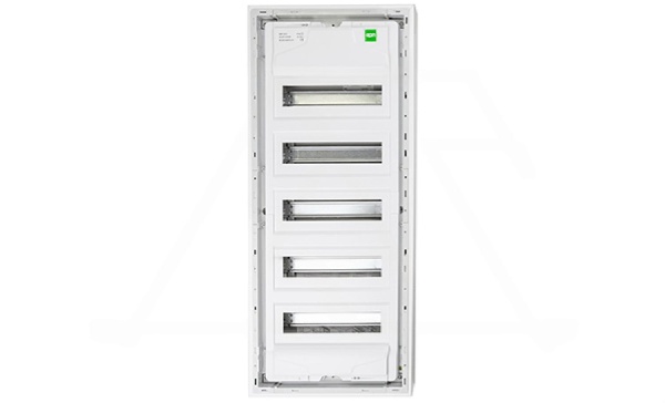 Щит настенный MSF 5x12M (60M), N/PE 2x(2x25+20x16mm2+19x10mm2), мет. дверь, белый RAL9016, 853x358x100mm, IP30