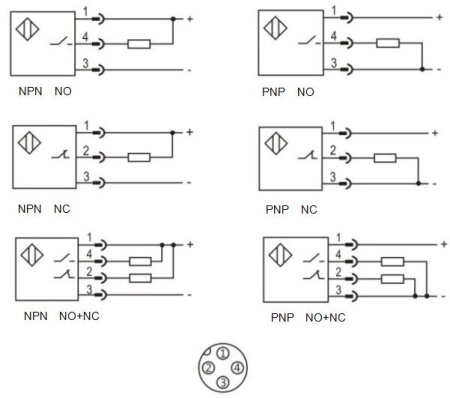 LANBAO PR18G-DM3DNR-E2 Рефлекторный датчик 3 м, инфракрасный светодиод, NPN, NO+NC, 10…30 DC, никели