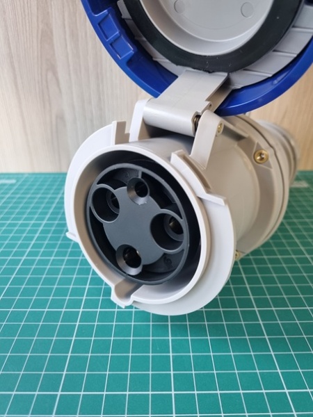 Разъем пром. силовой CEE кабельный, гнездо, 63A, 2P+E 6h, 200_250VAC 50/60Hz, IP66/IP67/IP69, серия OPTIMA