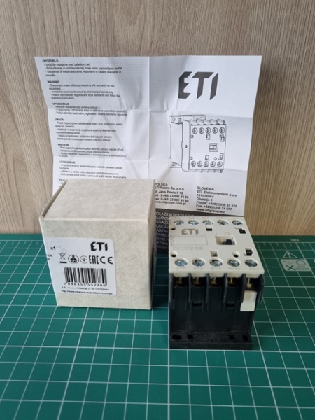 Контактор миниатюрный CEC 12.10-24V DC (12A; 5,5kW; AC3)