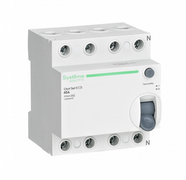 City9 Set ВДТ 40А 4P 300мА Тип-AC 400В