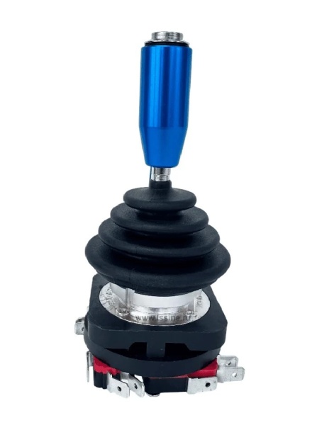 Промышленный джойстик QT-HK LSSINE для встраивания в переносные пульты управления или для стационарной установки в панели оператора с ограничением по высоте.