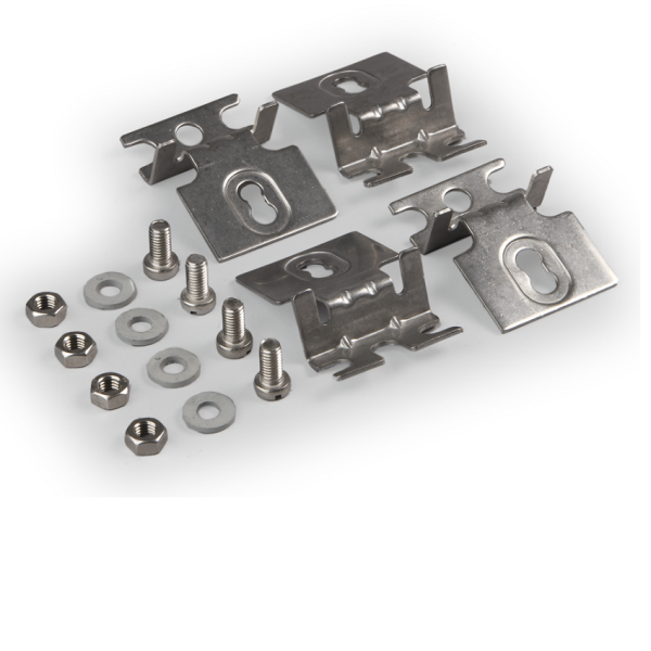 Настенные крепления 20 мм высота, комплект 4 шт, AISI304