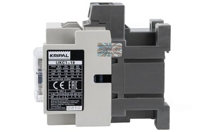Контактор UKC1-18-11-110AC, 3P, 18A(AC-3), 40A(AC-1), 7.5kW(400VAC), Uк=110VAC, 1NO+1NC