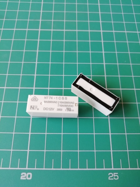 Реле NT74 1C S S 8 DC12V, 8А(250VAC/30VDC), 1CO, AgSnO2, 12VDC, IP67