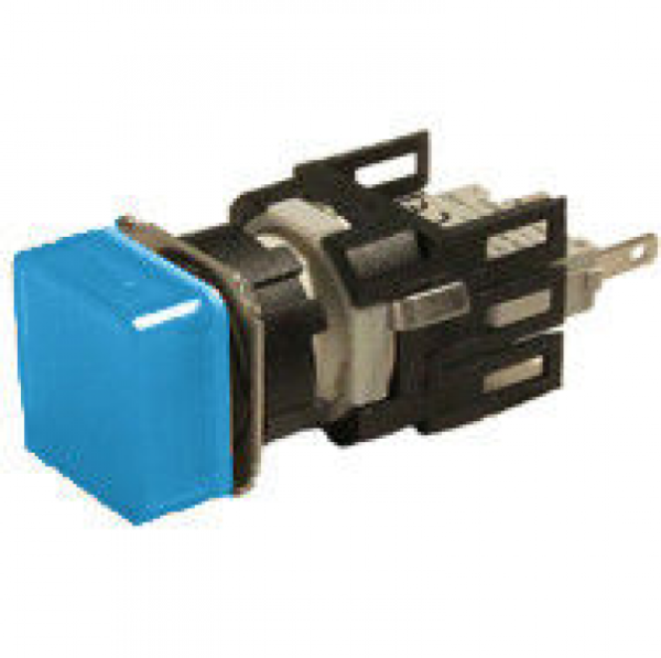 Сигнальная арматура с блоком подсветки D7 (синий светодиод, 24В AC/DC), синий цвет, серия D, IP50 D070KXM