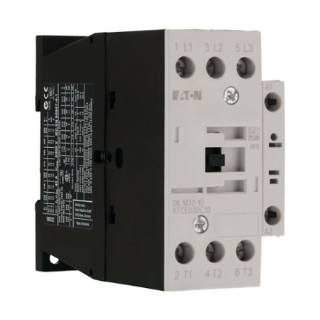 Контактор Eaton Moeller® series DILM Contactor, 3 pole, 380 V 400 V 15 kW, 1 N/O, 230 V 50 Hz, 240 V 60 Hz, AC operation, Screw terminals DILM32-10(230V50HZ,240V60HZ)