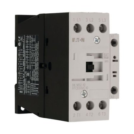 Контактор Eaton Moeller® series DILM Contactor, 3 pole, 380 V 400 V 15 kW, 1 N/O, 230 V 50 Hz, 240 V 60 Hz, AC operation, Screw terminals DILM32-10(230V50HZ,240V60HZ)