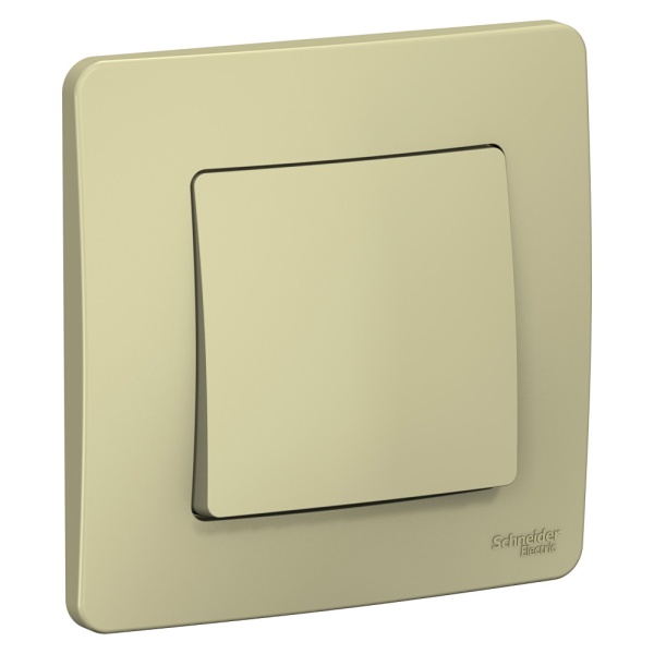 BLANCA С/У 1-клавишный ВЫКЛЮЧАТЕЛЬ (сх.1), 10А, 250В, БЕЖЕВЫЙ