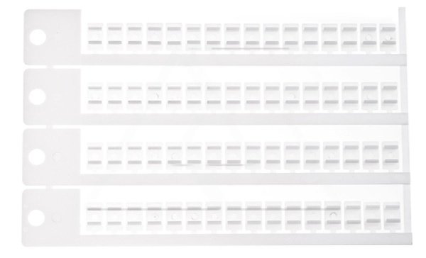 Шильдик маркировочный MP6-C, пластик, 64шт. в пластине, для цоколя 6W и реле SIR6W