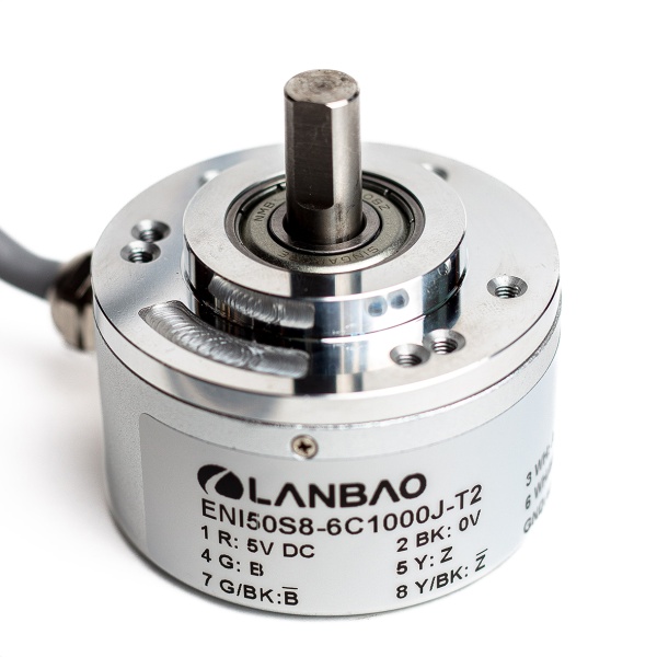 LANBAO ENI50S8-6C5000J-T2 энкодер ?50 сплошной вал 8мм 5000имп/об TTL 5VDC кабель 2м
