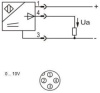 LANBAO LR30XCF10LUM-E2 индуктивный датчик M30х73мм 0-10 В Sn=10мм разъем M12