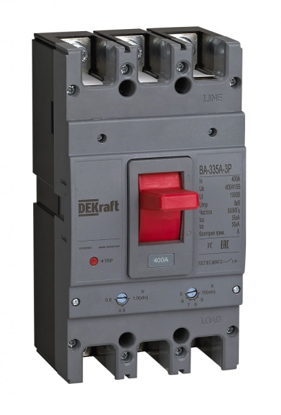 Силовой авт. выключатель 3P 400A 50кА ВА-335А