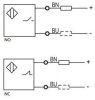 LANBAO LE25SN10DLO Индуктивный датчик 2-х проводный DC NO Sn=10 мм Кабель 2м