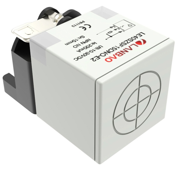 LANBAO LE40SZSN40SBOY-E2 датчик индуктивный, Sn 40мм, 20-250 В AC/DC, 2-проаодный NO, разъем