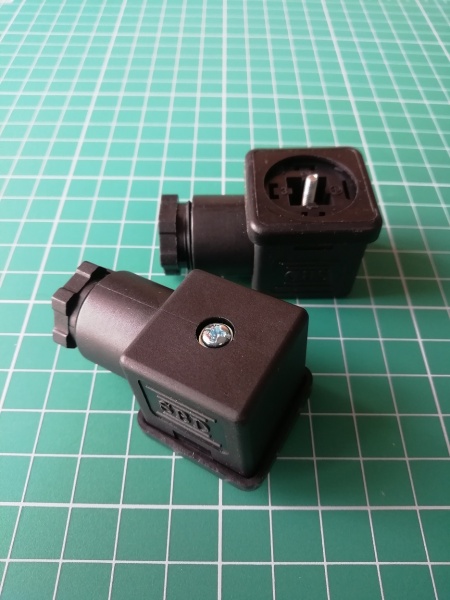 Электросоединитель DIN 43650,форма А, 4 контакта (розетка+кр.винт+проф.прокладка)