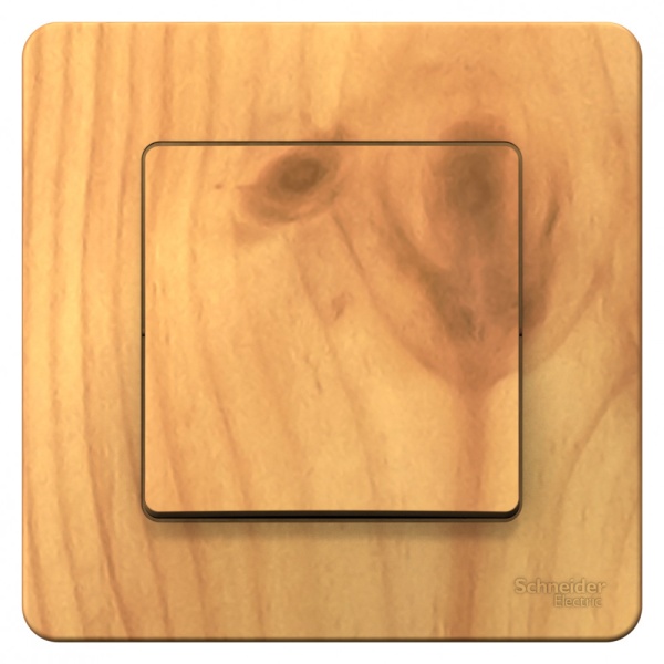 BLANCA С/У 1-клавишный ПЕРЕКЛЮЧАТЕЛЬ (сх.6), 10А, 250В, ЯСЕНЬ