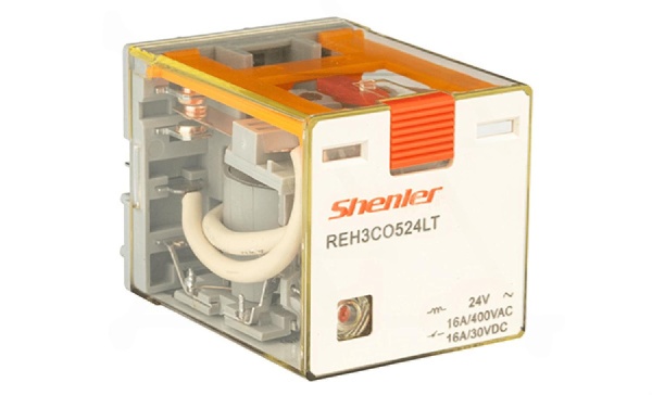 Реле REH3CO524LT, 3CO, 16A(400VAC/30VDC), 24VAC, мех. индикация, тест-кнопка, LED