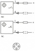 LANBAO LE40SZSN40DLOY-E2 индуктивный датчик 40x40x66мм 2-wired DC NO Sn=40мм разъем M12