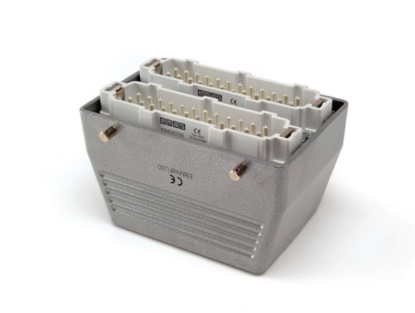 Кожух со штепселем металлический, 48 полюсов, 16A, верхний ввод (PG 29), IP65 EBM48FU30