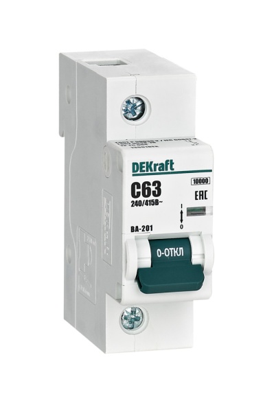 Авт. выкл. 1Р 63А х-ка С ВА-201 10кА