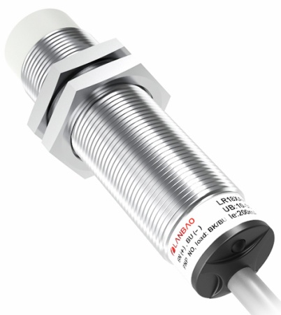 LANBAO LR18XCN20DNOY-E2 индуктивный датчик M18х73 мм NPN NO Sn=20мм, разъем М12