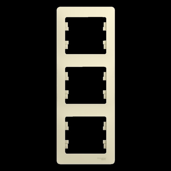 GLOSSA 3-постовая РАМКА, вертикальная, БЕЖЕВЫЙ