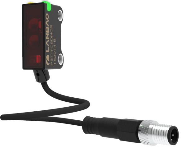 LANBAO PST-DC25DNOR-F3 Рефлекторный датчик 25 см (ненастраиваемое), красный светодиод, NPN, NO, 10…3