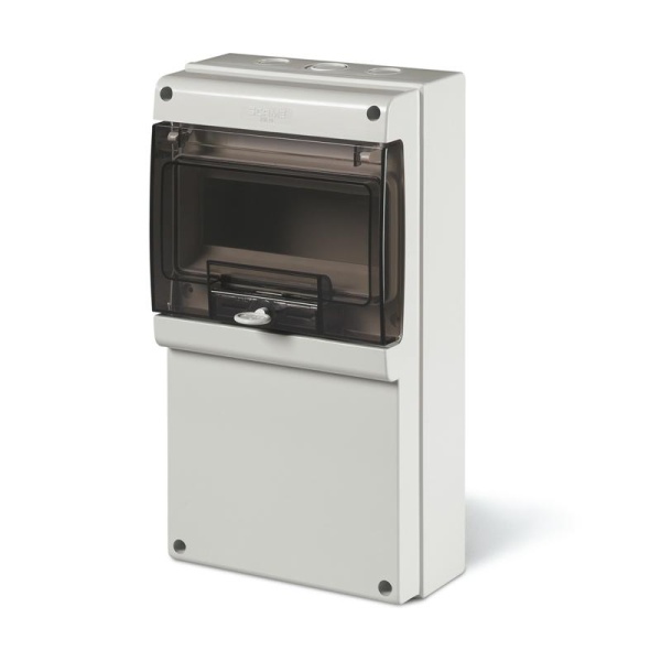 Щиток комбинированный навесной M340, 8M + пустая передняя панель, 184x340x106mm, IP66, серия DOMINO