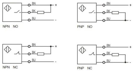 LANBAO PU15-TDPC вилочный оптический датчик 15мм PNP NC кабель 2м