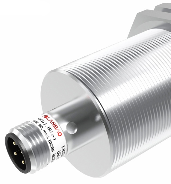 LANBAO LR30XCF22DPOY-E2 индуктивный датчик M30х73мм PNP NO Sn=22мм разъем M12