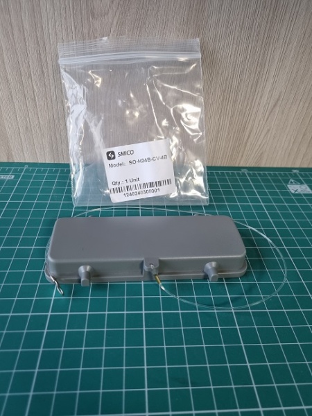 Крышка защитная приборного корпуса разъема, размер H24B, пластик, RAL 7037