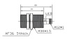 LANBAO LR30XBF15DPOY индуктивный датчки M30x52мм PNP NO Sn=15мм кабель 2м
