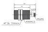 LANBAO LR30XBF15DPOY индуктивный датчки M30x52мм PNP NO Sn=15мм кабель 2м