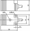 LANBAO LE25SN10DLO Индуктивный датчик 2-х проводный DC NO Sn=10 мм Кабель 2м