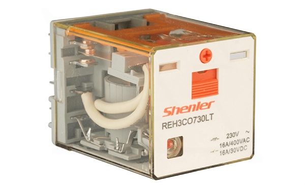 Реле REH3CO730LT, 3CO, 16A(400VAC/30VDC), 230VAC, мех. индикация, тест-кнопка, LED