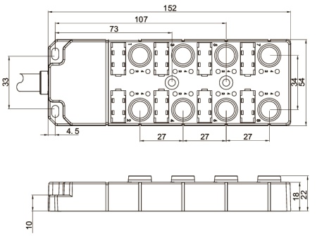 LANBAO CR30CN15DPO емкостной датчик M30x74мм PNP NO Sn=15мм кабель 2м