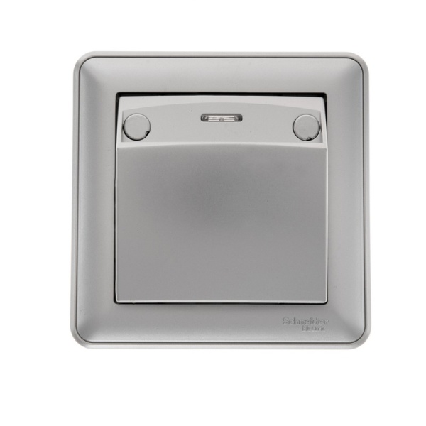 W59 Карточный ВЫКЛЮЧАТЕЛЬ, без задержки отключения, 16А, в сборе, МАТОВЫЙ ХРОМ